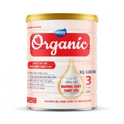Sữa bột Organic IQ Grow 3 400g